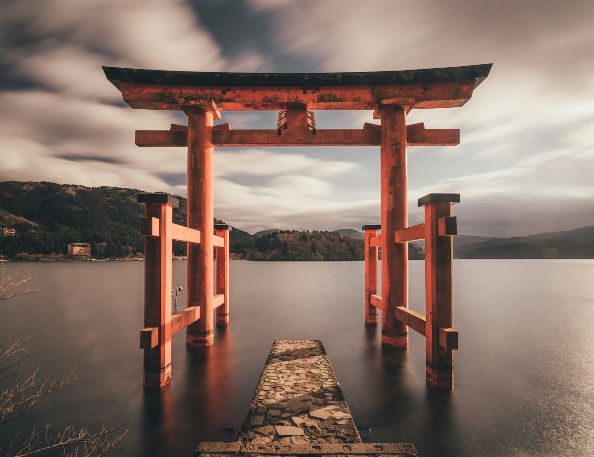 Japan Torii Lake Hakone